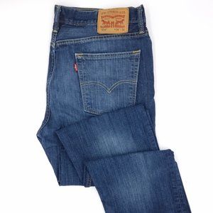 Men's Levis 514 Denim Dark Blue 36x36 - Gently Worn